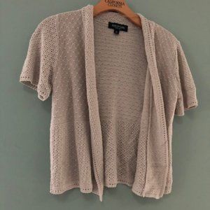 Beautiful Grey Shrug Sweater to pop over a top or a dress